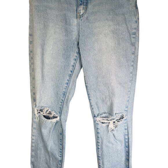 Rollas High Size 28 Rise Slim Dusters Jeans Light Blue Denim - Picture 7 of 13